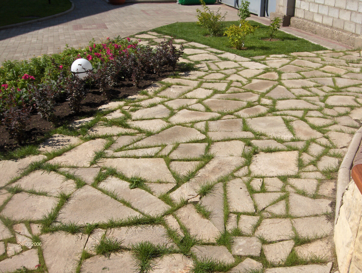 известняк мощение
